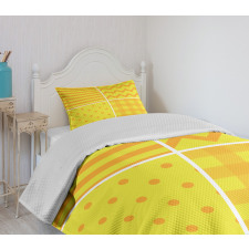 Retro Patterns Zigzag Bedspread Set