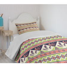 Crescent Stars and Feathers Bedspread Set