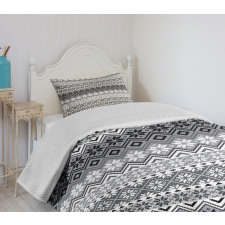 Nordic Snowflake Pattern Bedspread Set