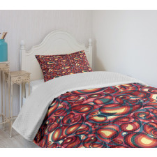 Modern Paisley Bedspread Set