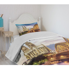 Old Bridge and Rhine Bedspread Set