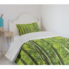Exotic Tropical Bamboo Bedspread Set