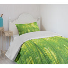 Exotic Wildlife Plants Bedspread Set