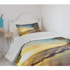 Exotic Beach Sunset Bedspread Set