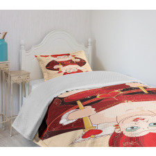 Queen Cards Bedspread Set