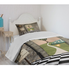 Fairytale Motif Bedspread Set