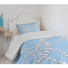 Pearl Necklace Bracelet Bedspread Set