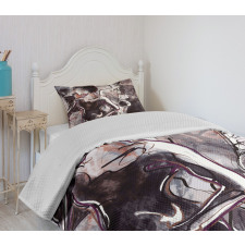 Jazz Musician Saxophone Bedspread Set