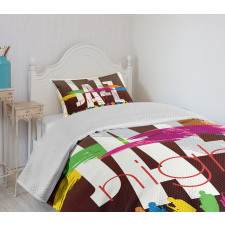 Jazz Performers Retro Bedspread Set