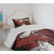 Grunge Jazz Musician Bedspread Set