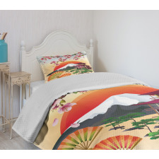 Building Sakura Sunrise Bedspread Set