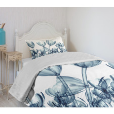 Flower X-Ray Picture Bedspread Set