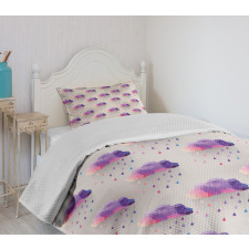 Geometric Mosaic Dots Bedspread Set