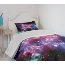 Dusty Gas Cloud Stars Bedspread Set