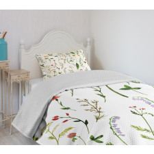 Flowers Weeds Bedspread Set