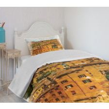 Historic Italian Town Bedspread Set