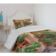 Small Medieval Town Bedspread Set