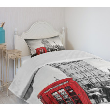 Telephone Booth Big Ben Bedspread Set