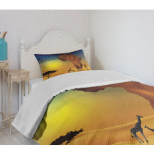 Tropical Wild Animal Bedspread Set