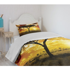 Sunset in Safari Animal Bedspread Set