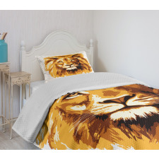 Tropics Safari Lion Art Bedspread Set