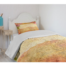 Floral Retro Nostalgic Bedspread Set