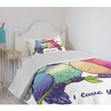 Branch with Heart Bedspread Set