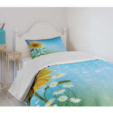 Sunflowers Chamomiles Bedspread Set