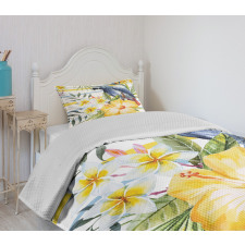 Tropic Exotic Parrots Bedspread Set