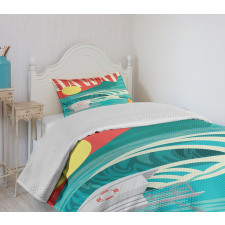 Hawaii Holiday Coast Bedspread Set