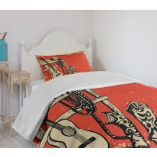 Country Music Wild West Bedspread Set
