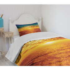 Sunset Seaside Clouds Bedspread Set