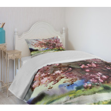 Spring Blooming Nature Bedspread Set