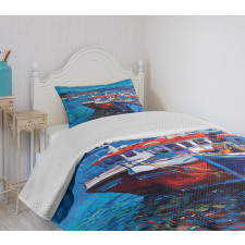 Harbour by the Sea Bedspread Set