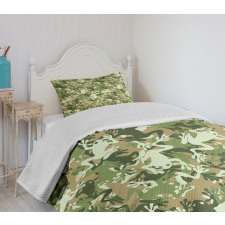 Skull Camouflage Design Bedspread Set