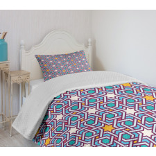 Geometric Stars Lines Bedspread Set