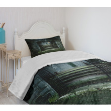 Dark Haunted Castle Bedspread Set