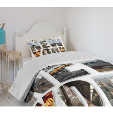 New York Collage Bedspread Set