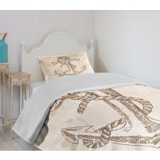 Navy Rope Summer Holiday Bedspread Set