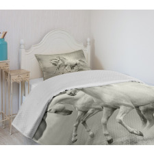 Horse Freedom Theme Bedspread Set