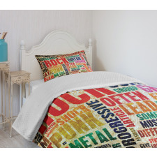 Music Rock 'n' Roll Poster Bedspread Set