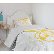 Daffodils Ornaments Art Bedspread Set