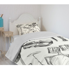 Musical Instruments Bedspread Set