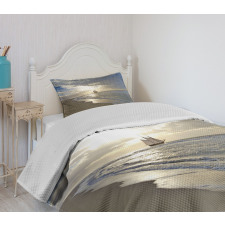 Sailing Shipt Sunset Bedspread Set