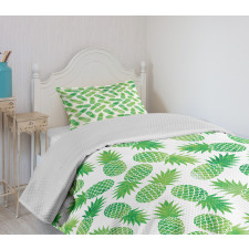 Exotic Pineapple Pattern Bedspread Set