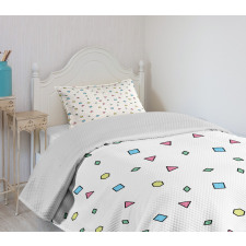 Colorful Geometric Shape Bedspread Set