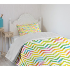 Colorful Geometrical Bedspread Set