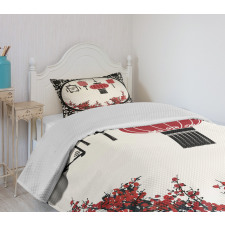 Ornate Graphic Bedspread Set