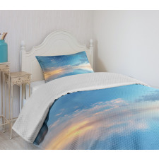 Ocean Horizon Clouds Sky Bedspread Set