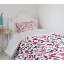 Ornate Swirls Tulip Art Bedspread Set